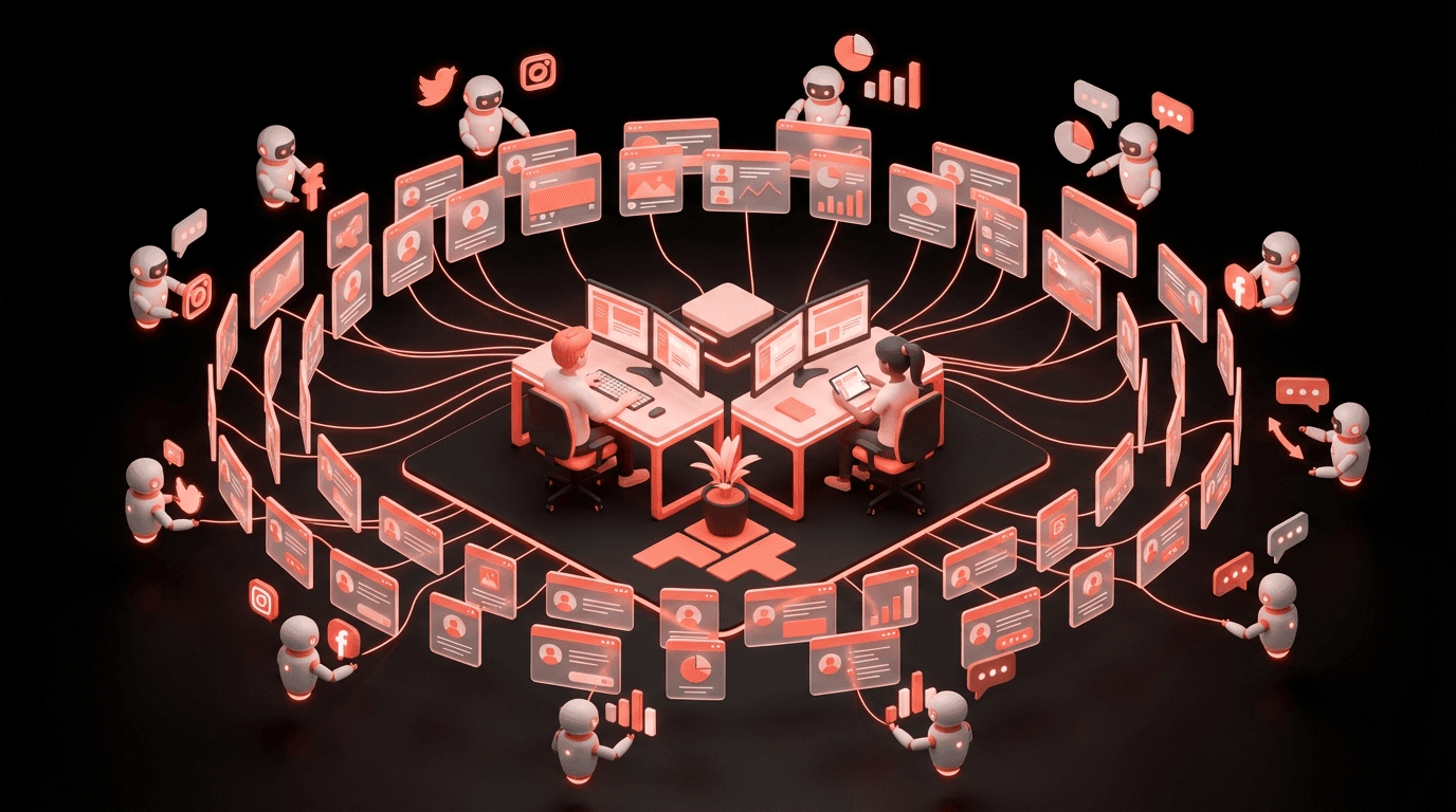 How a 2-Person Agency Handles 47 Clients With AI Agents