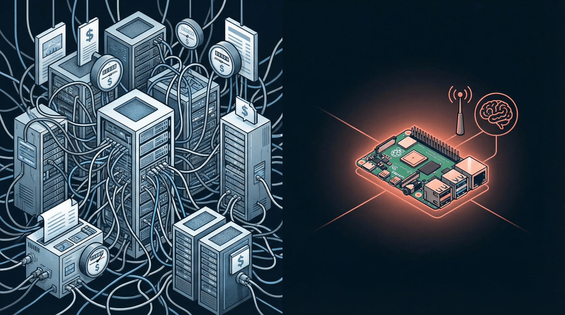 Privacy comparison showing data flow for cloud agents versus Gemma 4 on-device agents