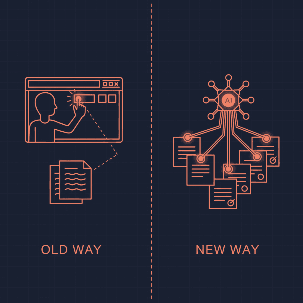 Copilot Agent Mode executing multi-step document changes with real-time progress sidebar